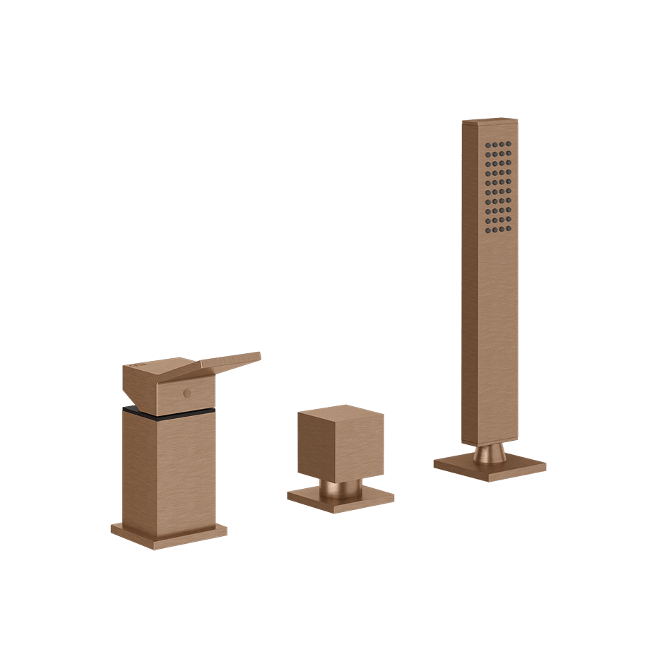 Gessi Bath Mixer 53043 in Copper Brushed Pvd