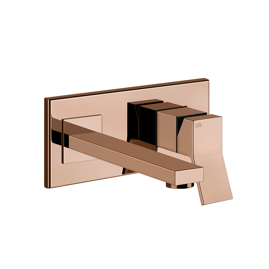 Gessi Washbasin Mixer 53088 in Copper Pvd