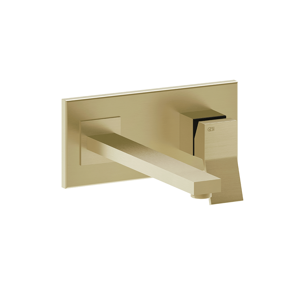 Gessi Washbasin Mixer 53088 in Brass Brushed Pvd