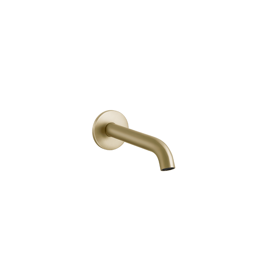 Gessi Basin Spout 54010 in Brass Brushed Pvd