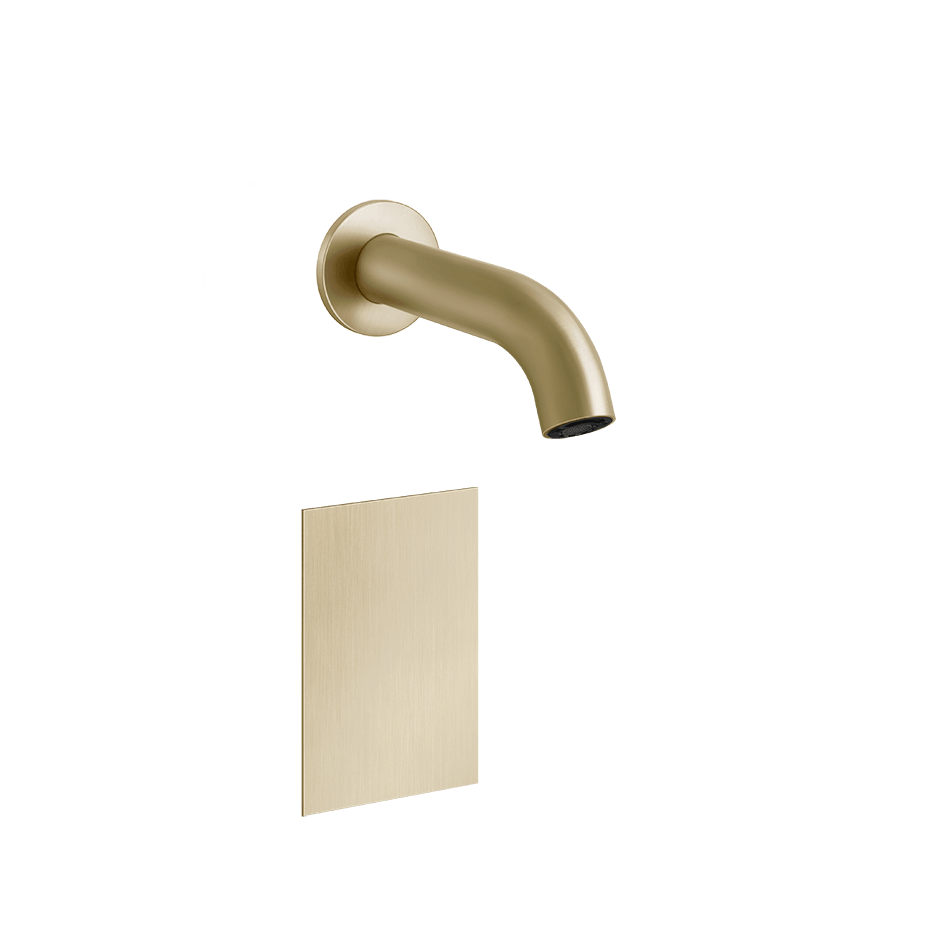 Gessi Electronic Mixer 54014 in Brass Brushed Pvd