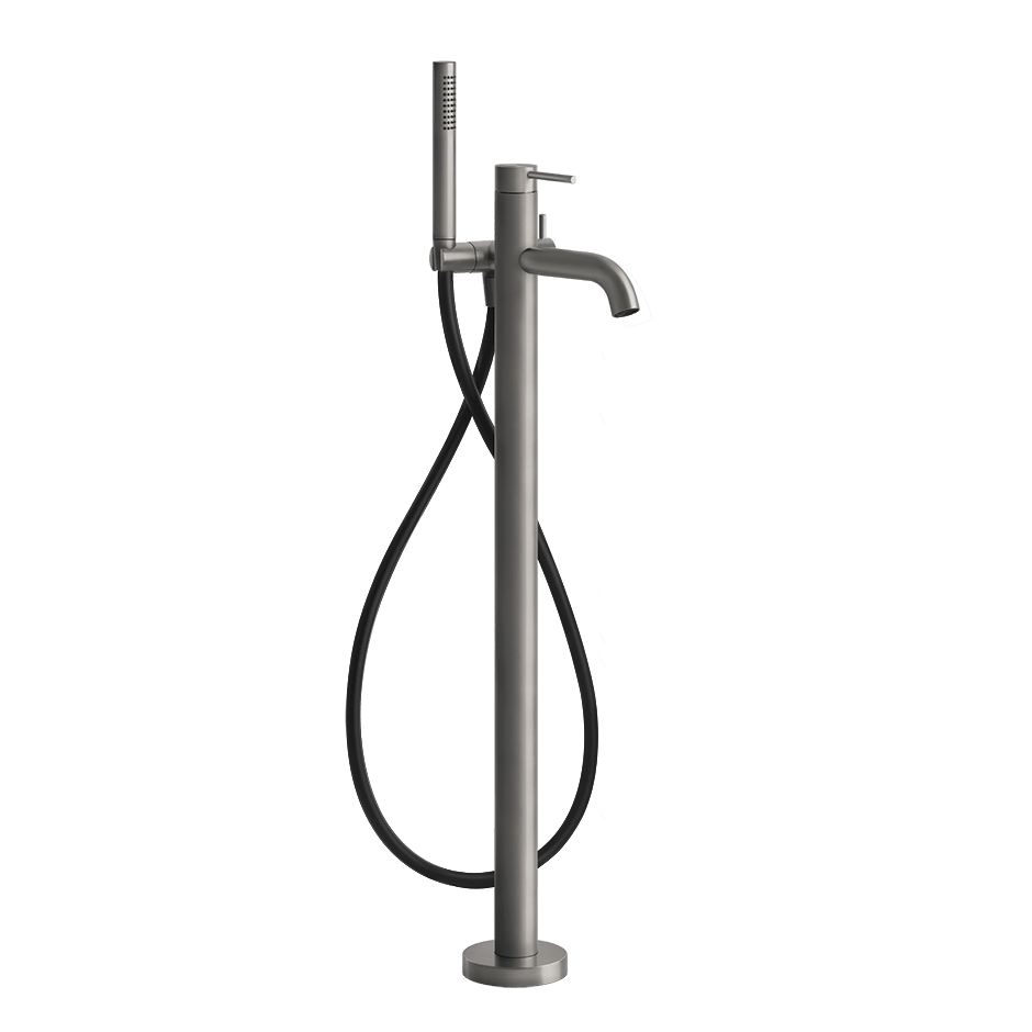 Gessi Bath Mixer 54028 in Steel Brushed