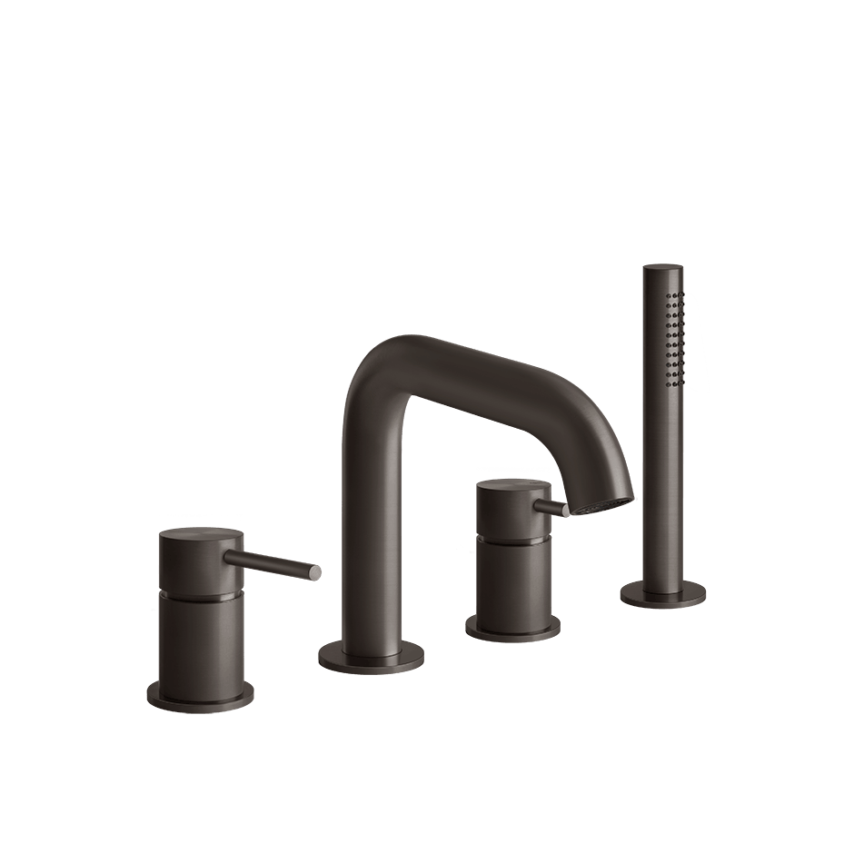 Gessi Bath Mixer 54037 in Black Metal Br. Pvd