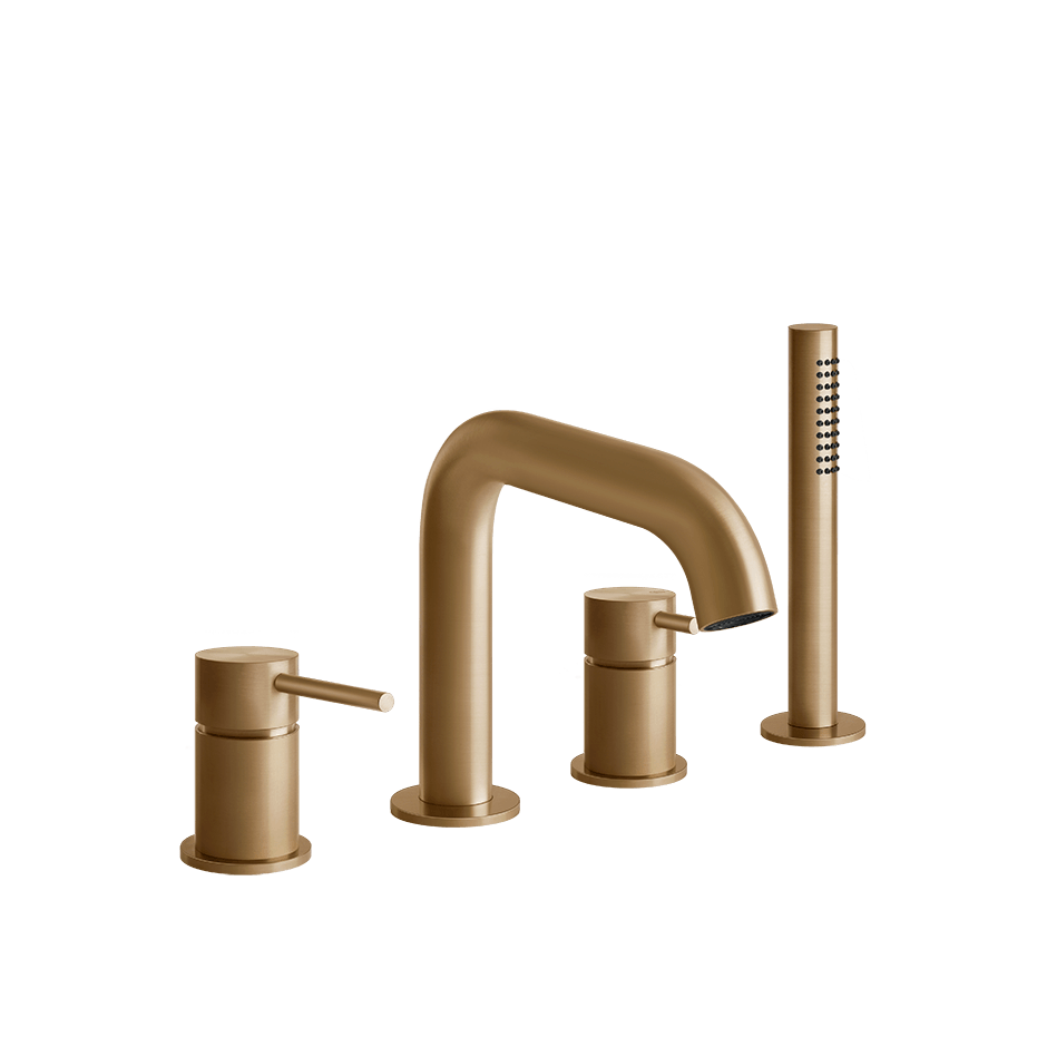 Gessi Bath Mixer 54037 in Warm Bronze Br. Pvd