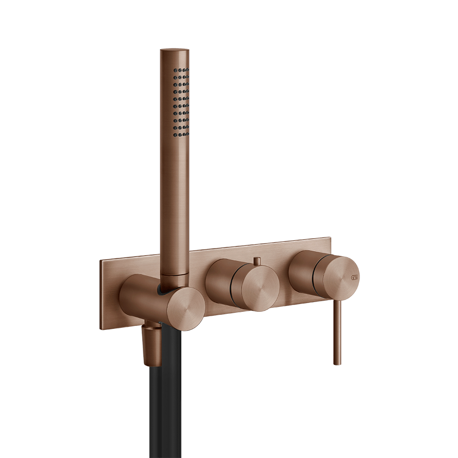 Gessi Bath Mixer 54038 in Copper Brushed Pvd