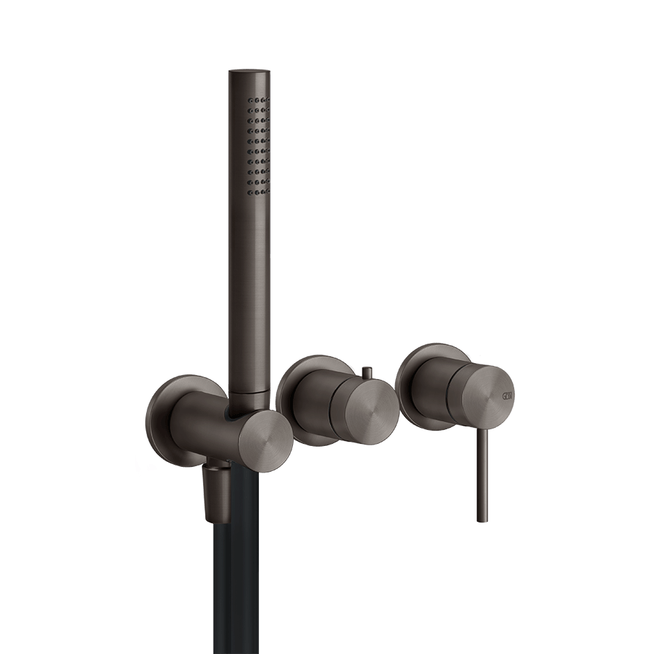 Gessi Bath Mixer 54039 in Black Metal Br. Pvd