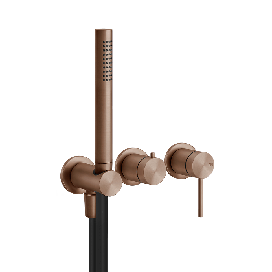 Gessi Bath Mixer 54039 in Copper Brushed Pvd