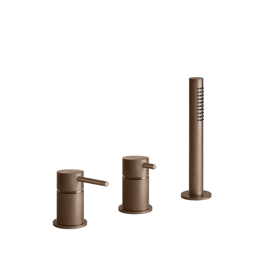 Gessi Bath Mixer 54043 in Copper Brushed Pvd