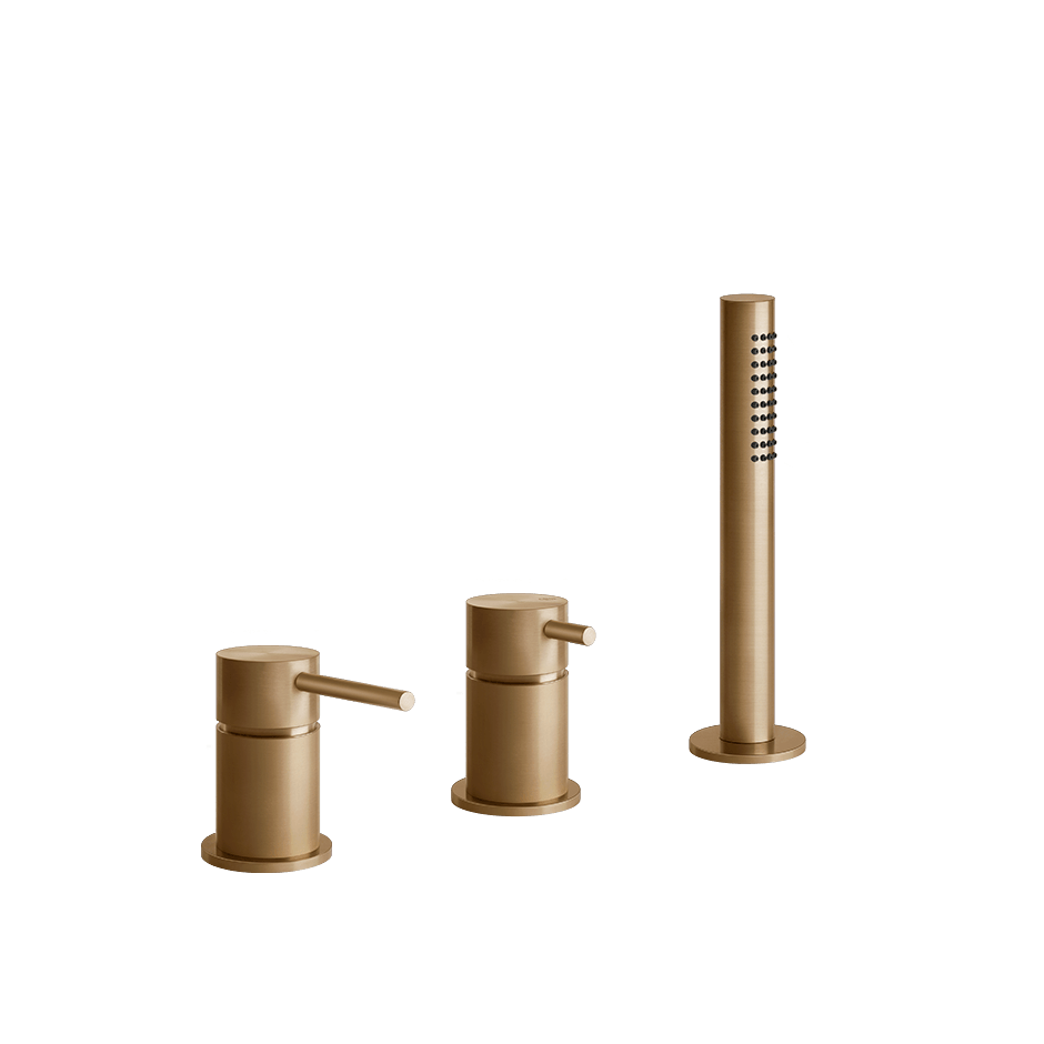 Gessi Bath Mixer 54043 in Warm Bronze Br. Pvd