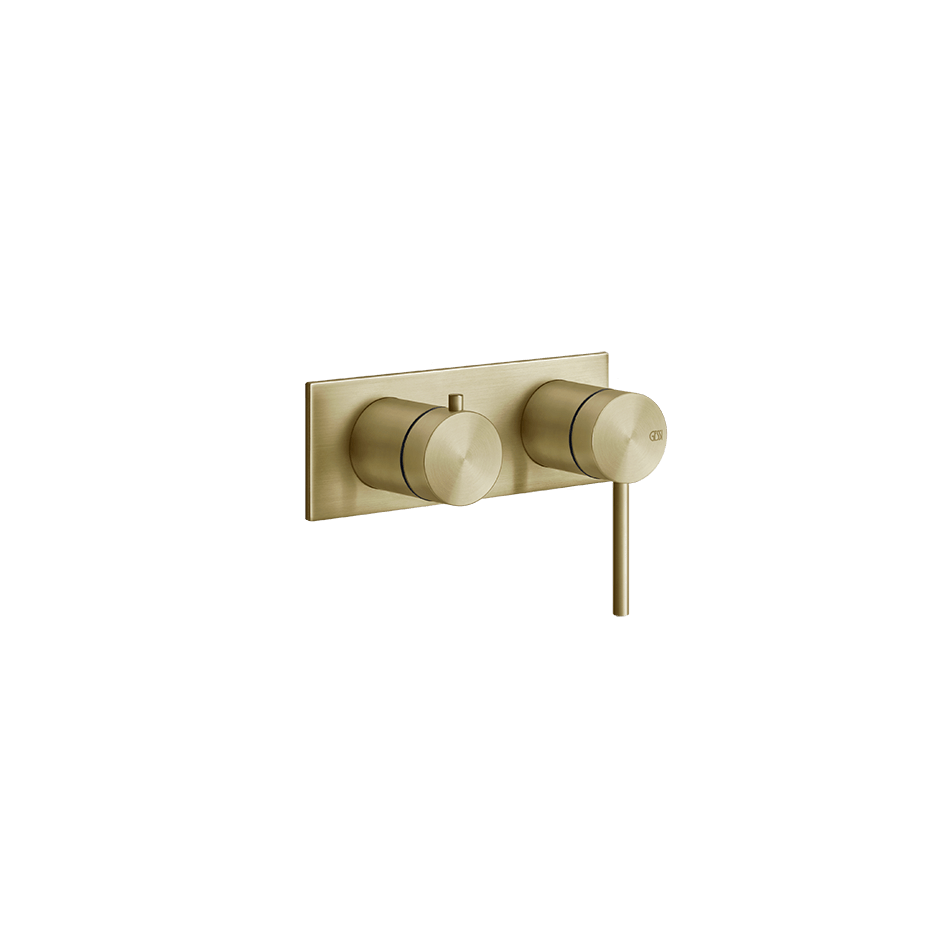 Gessi Shower Mixer 54079 in Brass Brushed Pvd
