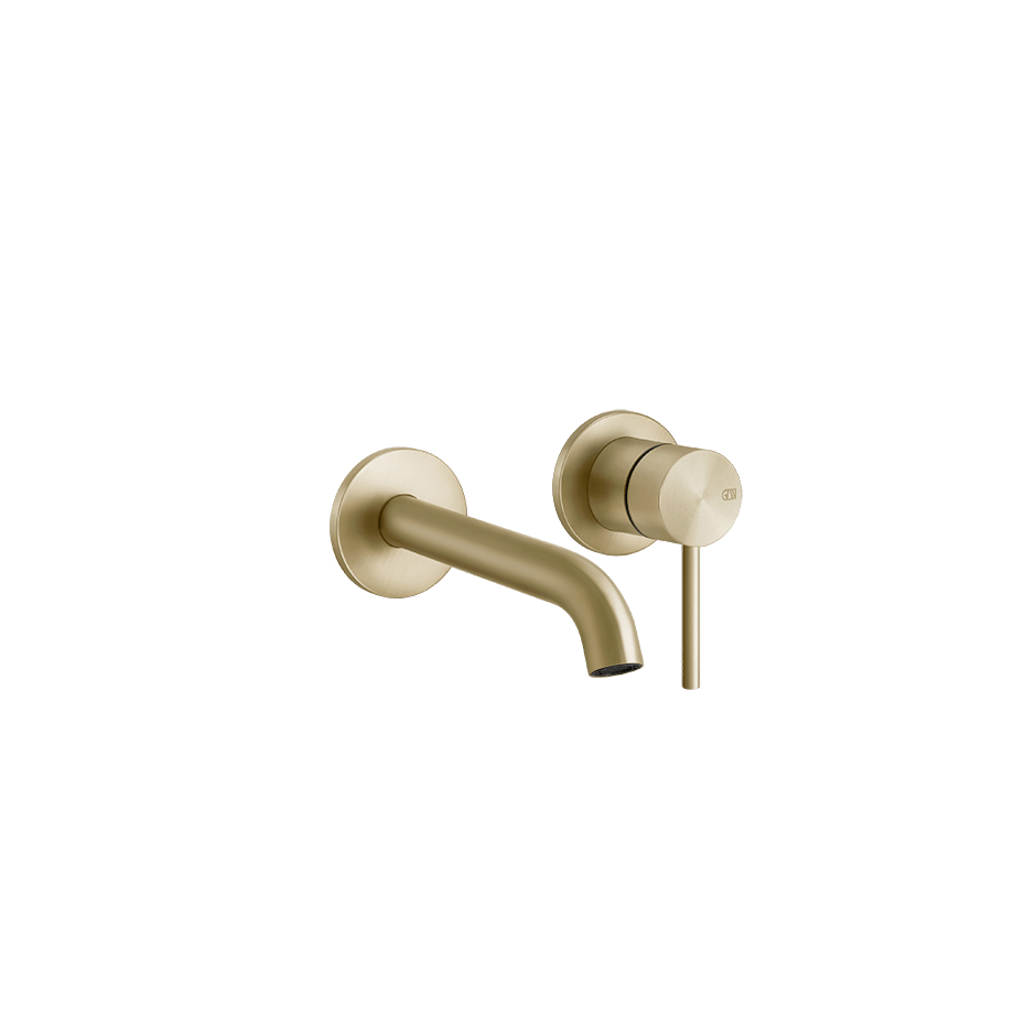 Gessi Washbasin Mixer 54086 in Brass Brushed Pvd