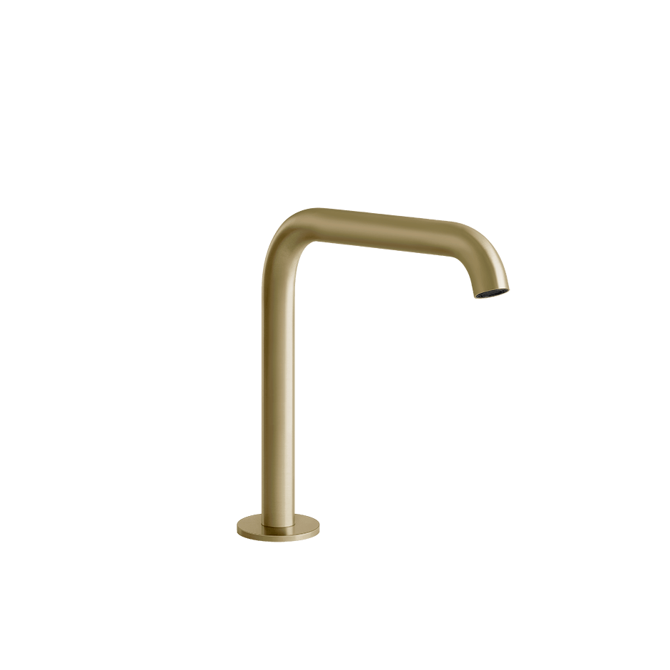 Gessi Basin Spout 54091 in Brass Brushed Pvd