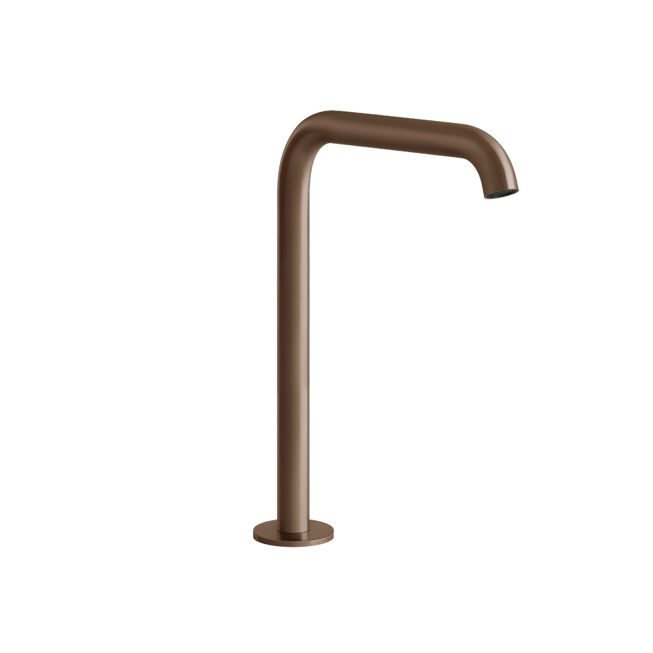 Gessi Basin Spout 54093 in Copper Brushed Pvd