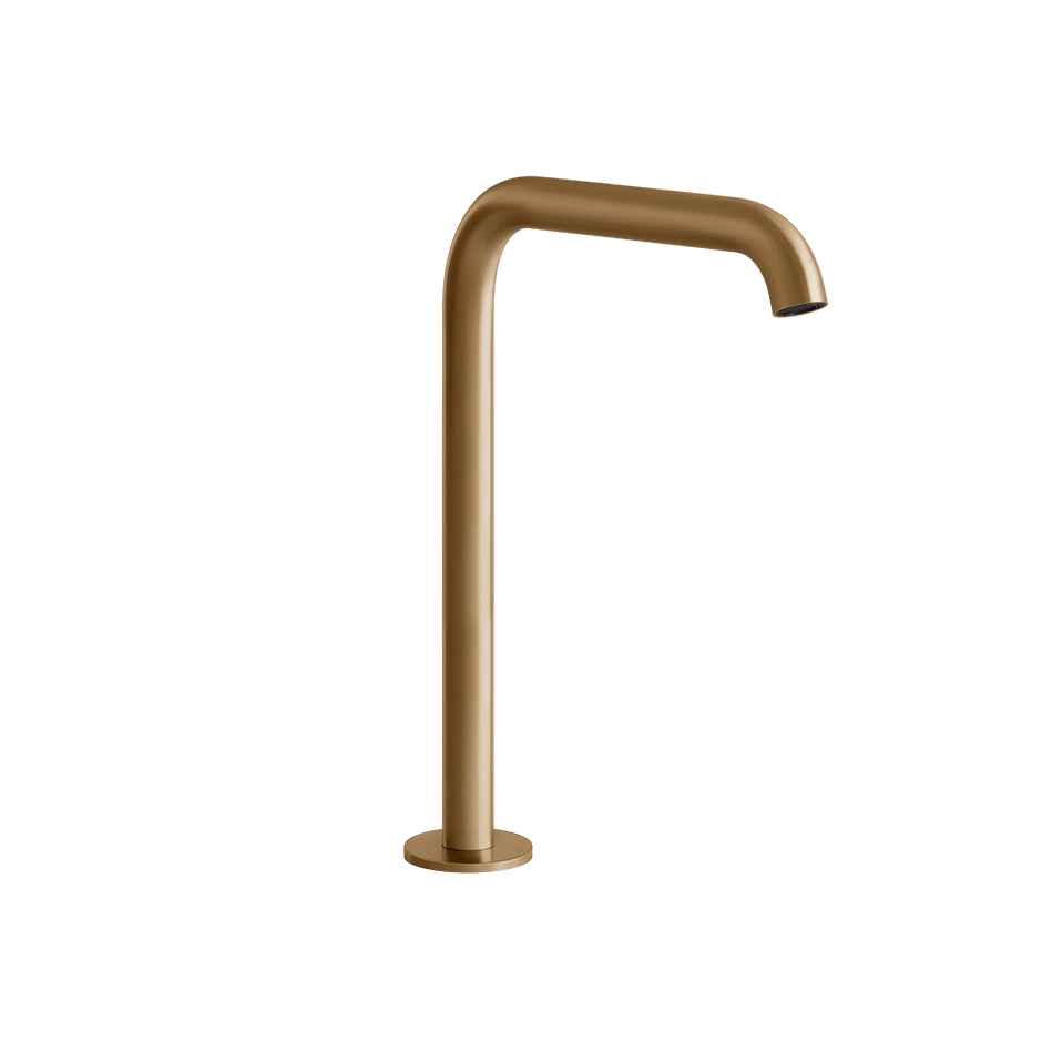 Gessi Basin Spout 54093 in Warm Bronze Br. Pvd