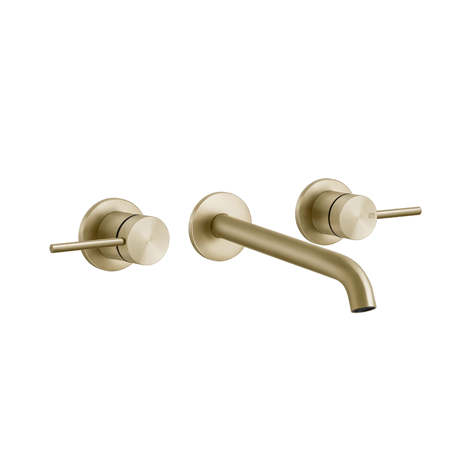 Gessi Washbasin Group 54094 in Brass Brushed Pvd