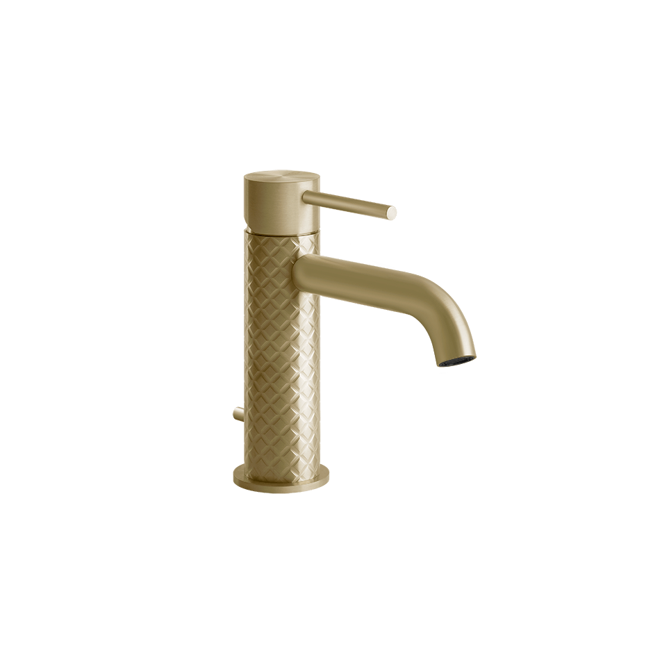 Gessi Washbasin Mixer 54101 in Brass Brushed Pvd