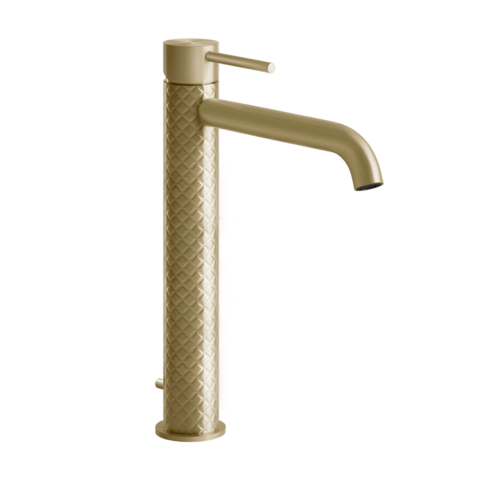 Gessi Washbasin Mixer 54103 in Brass Brushed Pvd