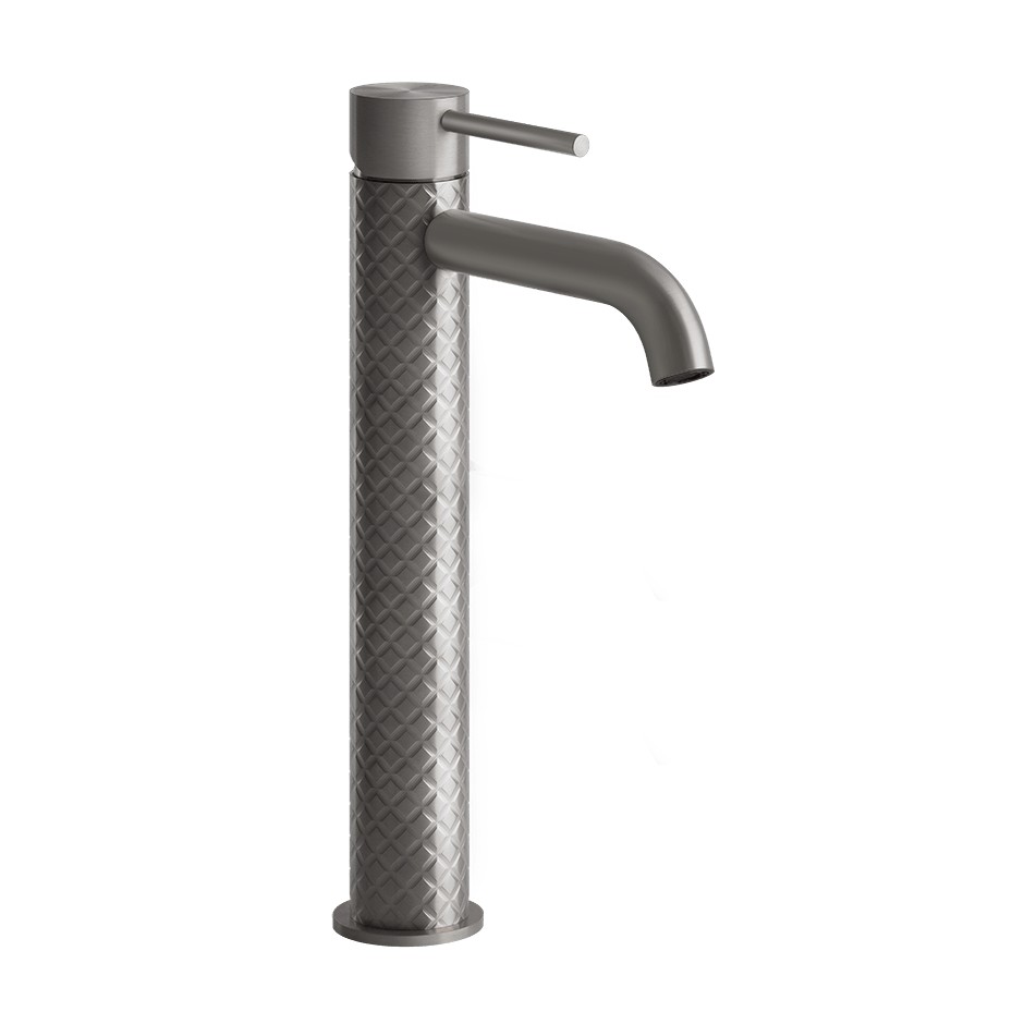 Gessi Washbasin Mixer 54109 in Steel Brushed