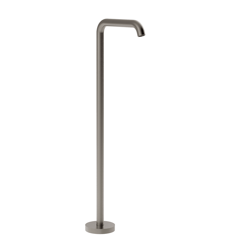 Gessi Bath Spout 54195 in Steel Brushed