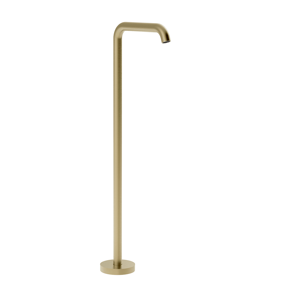 Gessi Bath Spout 54195 in Brass Brushed Pvd
