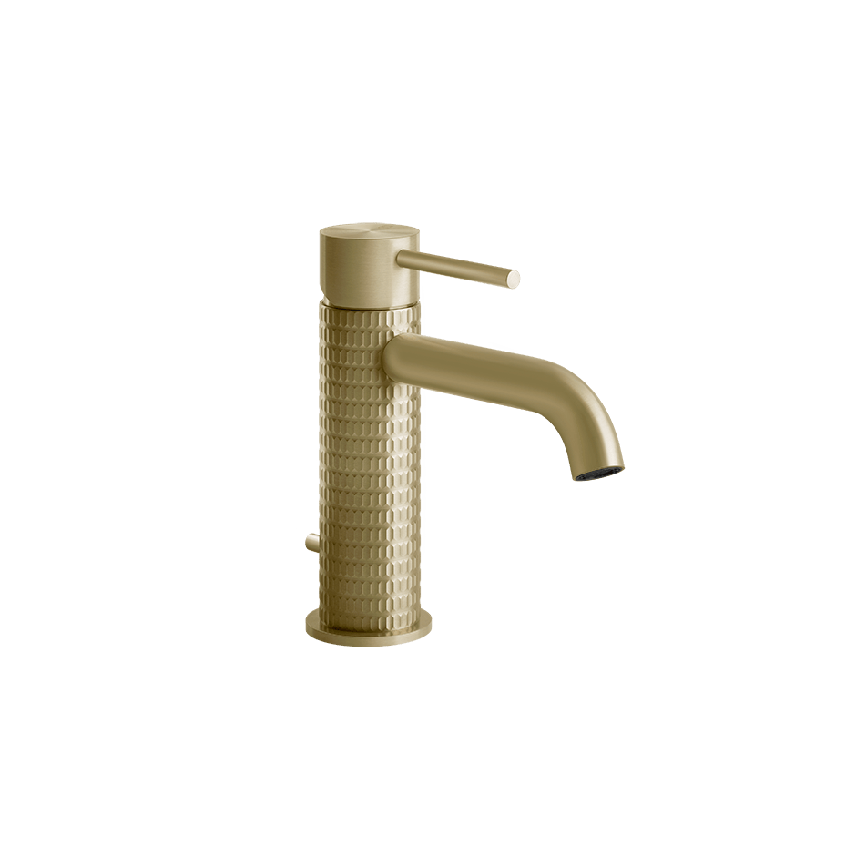 Gessi Washbasin Mixer 54201 in Brass Brushed Pvd
