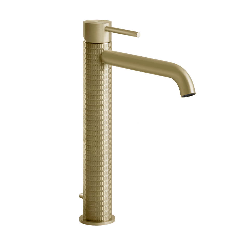 Gessi Washbasin Mixer 54203 in Brass Brushed Pvd