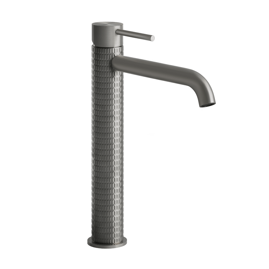 Gessi Washbasin Mixer 54206 in Steel Brushed