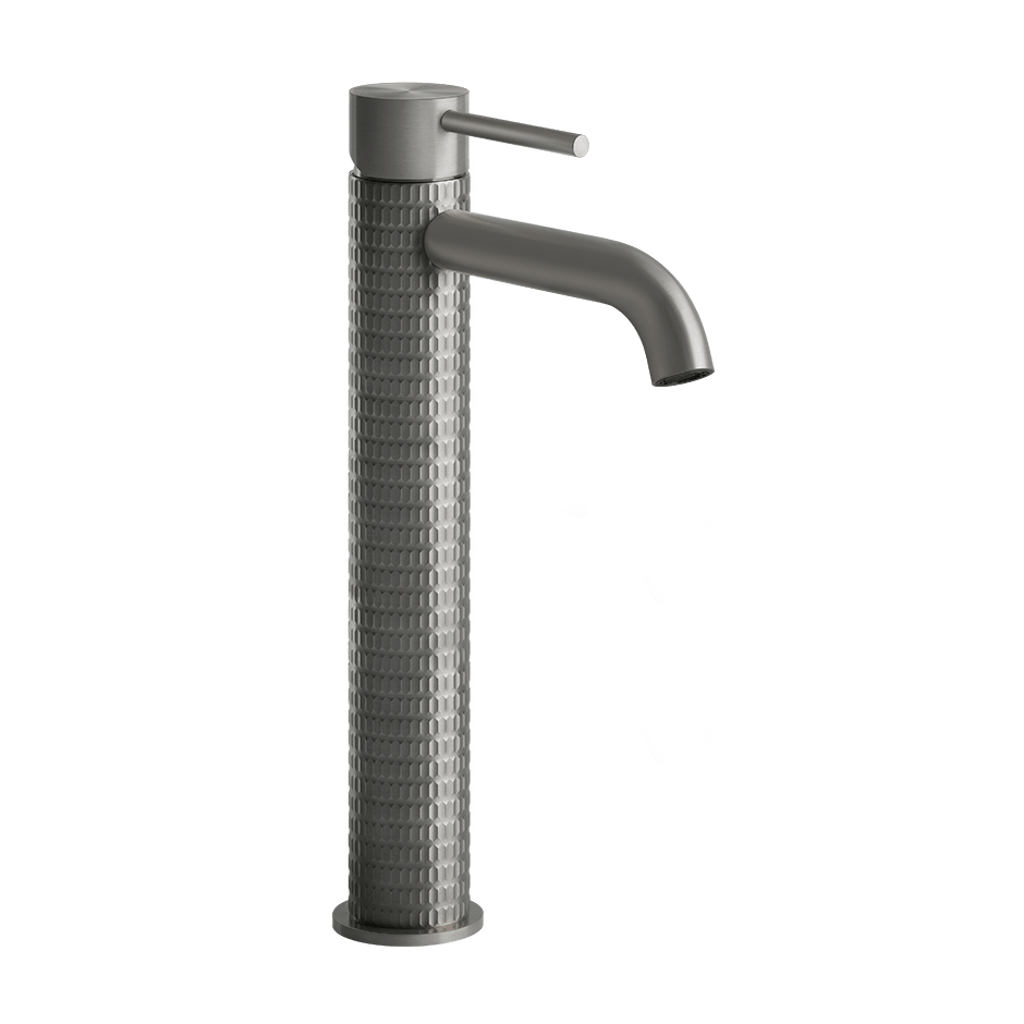 Gessi Washbasin Mixer 54209 in Steel Brushed