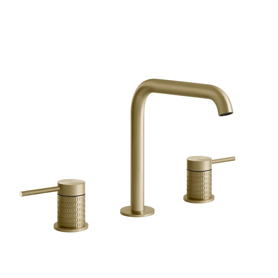 Gessi Washbasin Group 54212 in Brass Brushed Pvd