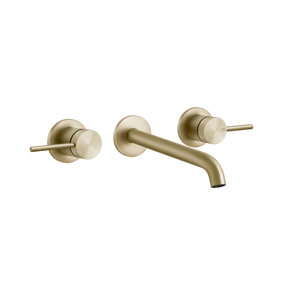 Gessi Washbasin Group 54294 in Brass Brushed Pvd