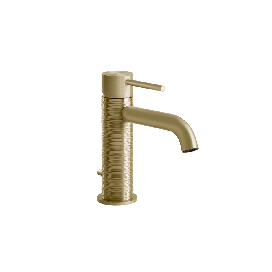 Gessi Washbasin Mixer 54301 in Brass Brushed Pvd