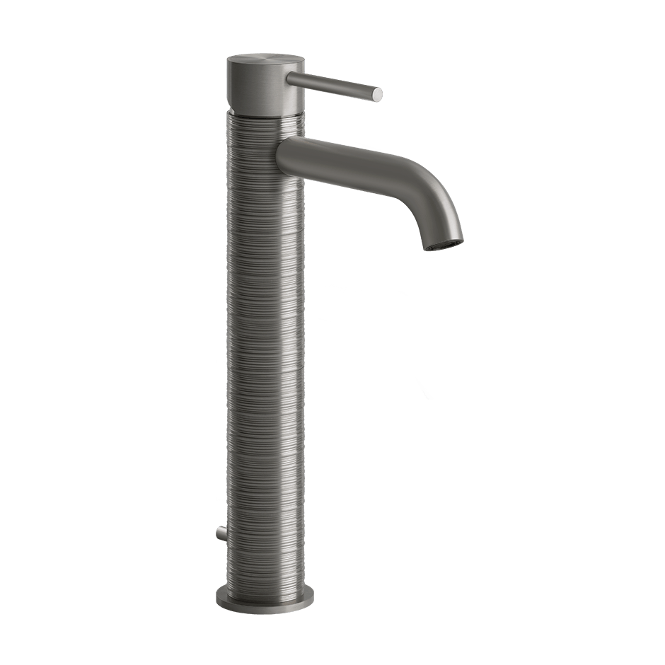 Gessi Washbasin Mixer 54304 in Steel Brushed