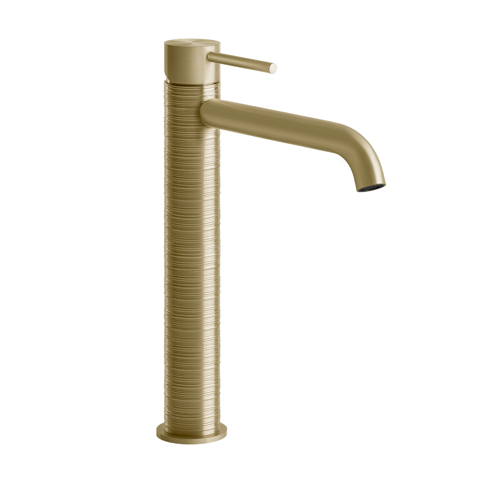 Gessi Washbasin Mixer 54306 in Brass Brushed Pvd