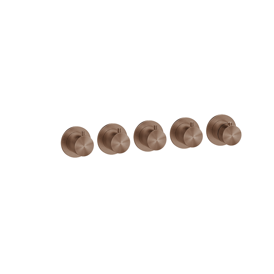 Gessi Shower Mixer 54338 in Copper Brushed Pvd