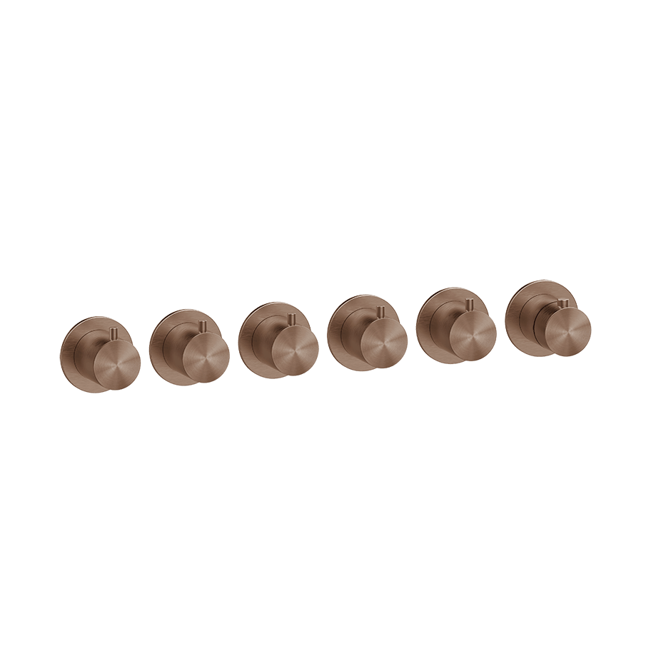 Gessi Shower Mixer 54340 in Copper Brushed Pvd