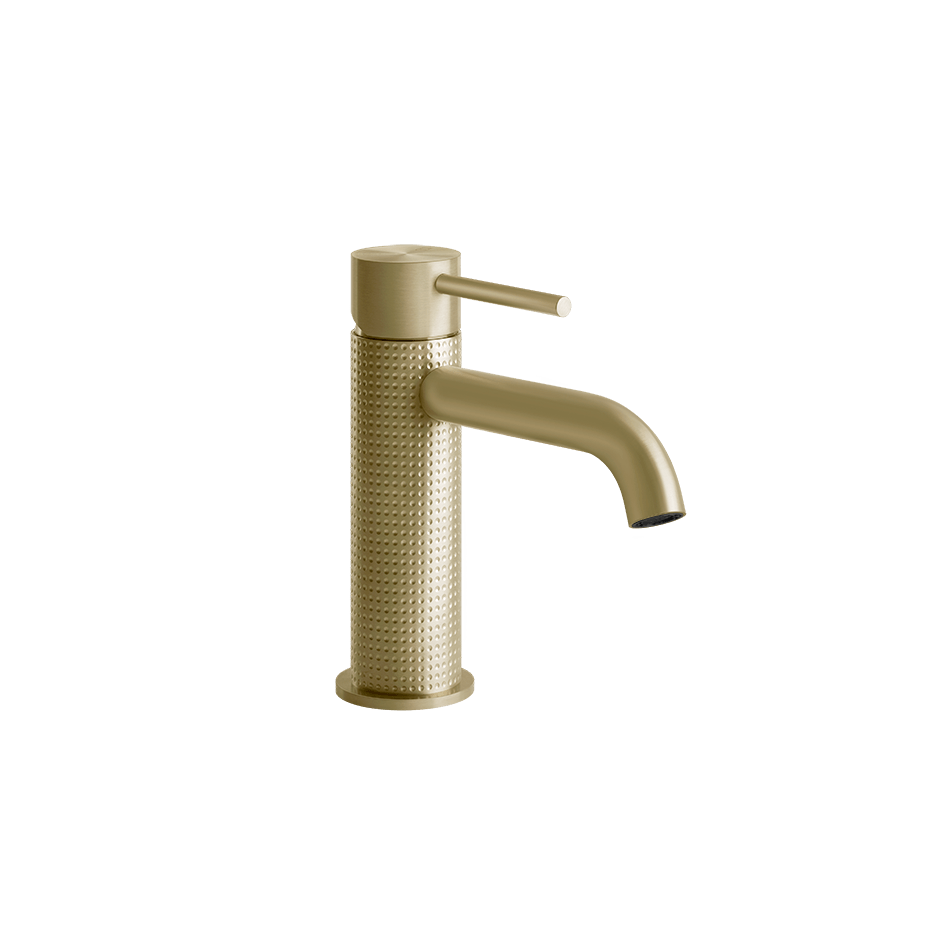 Gessi Washbasin Mixer 54402 in Brass Brushed Pvd