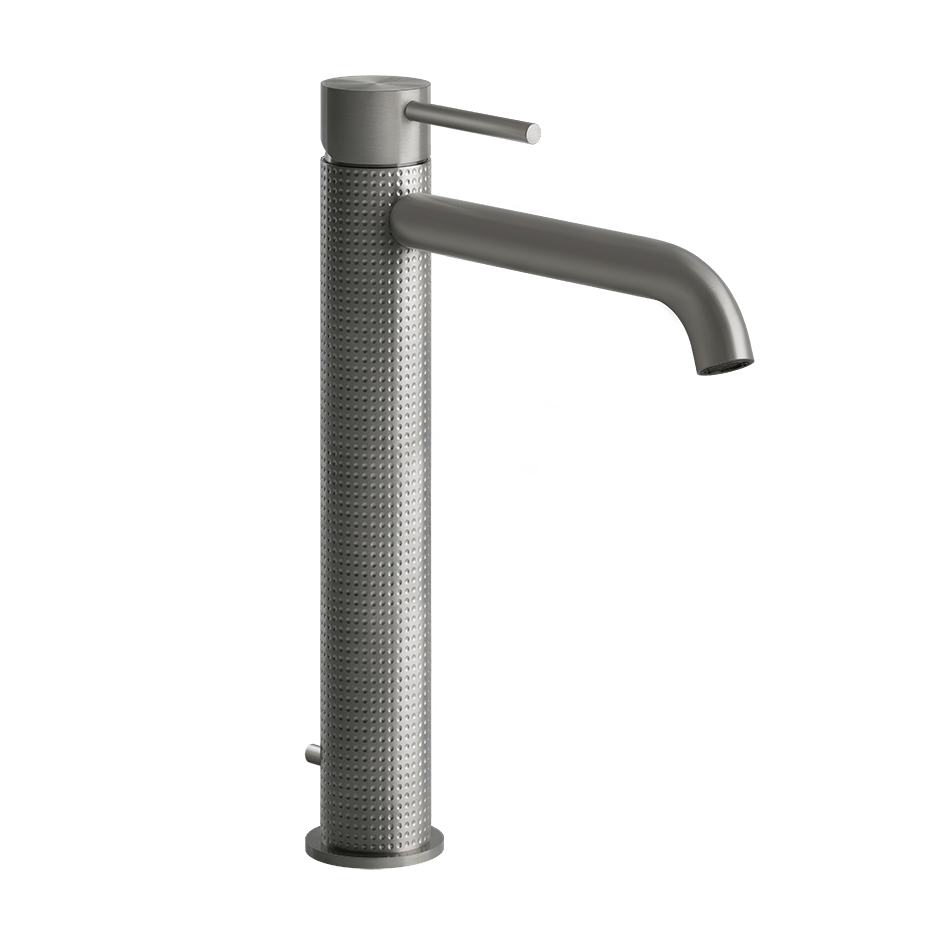 Gessi Washbasin Mixer 54403 in Steel Brushed