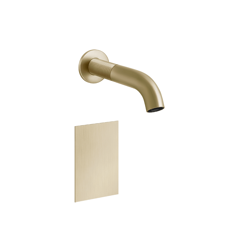 Gessi Electronic Mixer 54415 in Brass Brushed Pvd