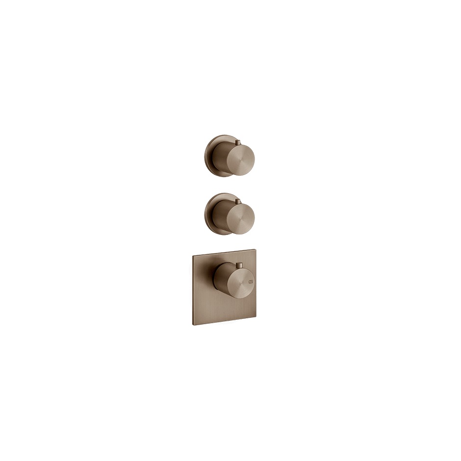 Gessi Shower Mixer 54504 in Coffee Bronze Brushed Pvd