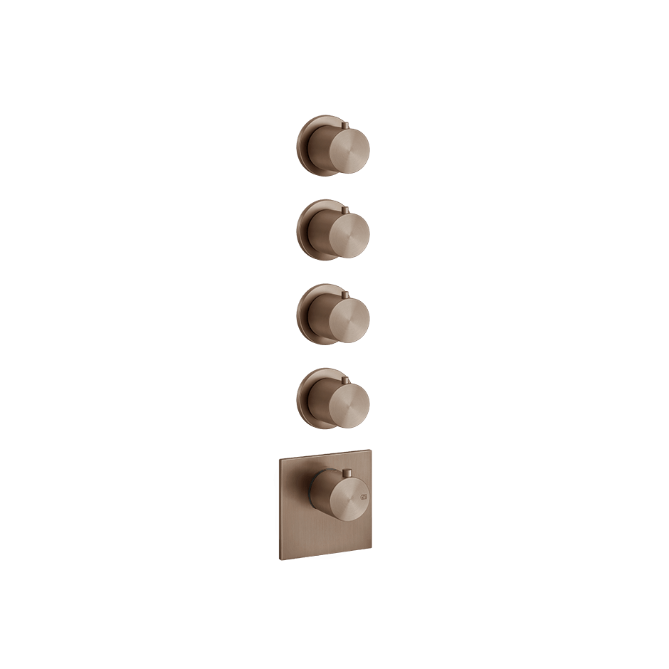 Gessi Shower Mixer 54508 in Copper Brushed Pvd