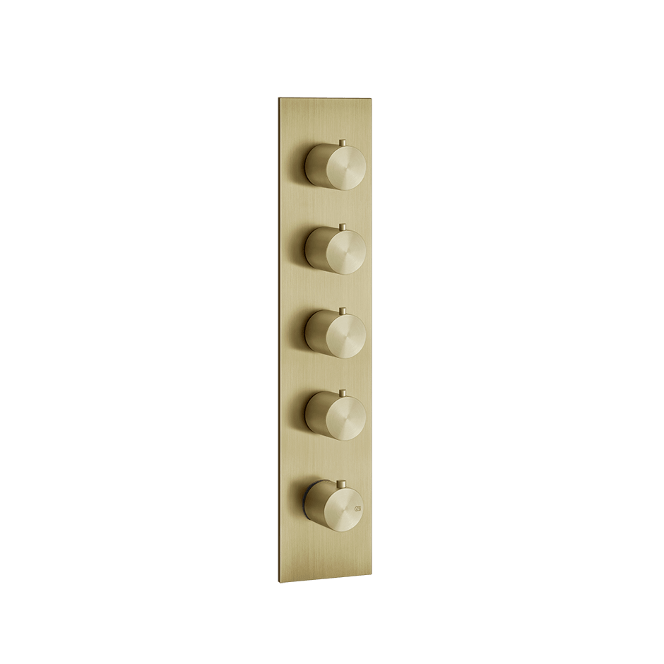 Gessi Shower Mixer 54518 in Brass Brushed Pvd