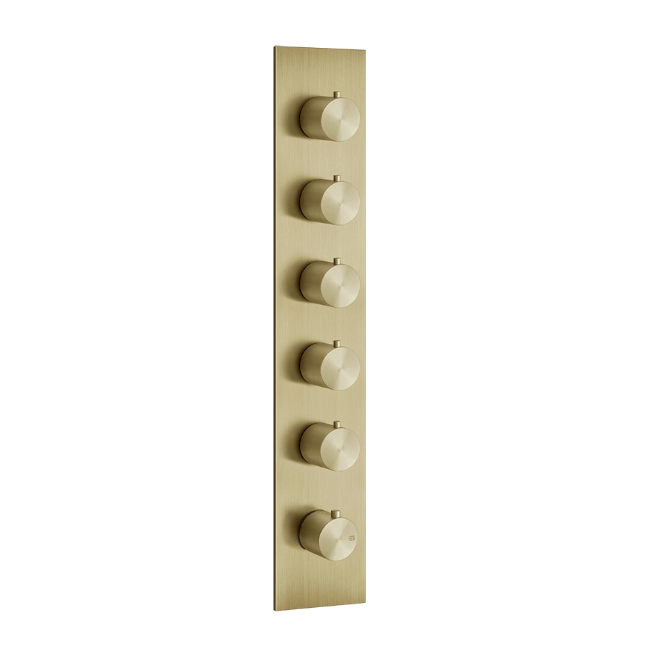 Gessi Shower Mixer 54520 in Brass Brushed Pvd
