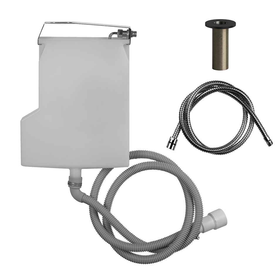 Gessi Handshower Drain Kit 54592 in Matte Black