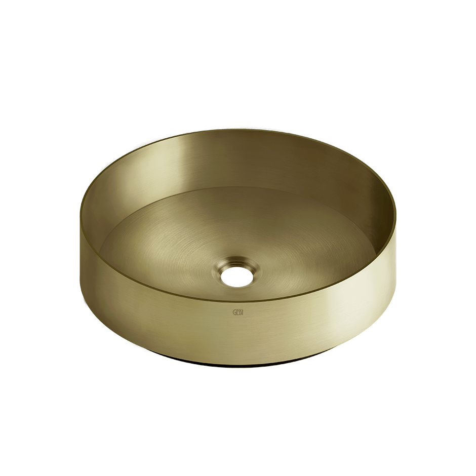 Gessi Washbasin 54601 in Brass Brushed Pvd