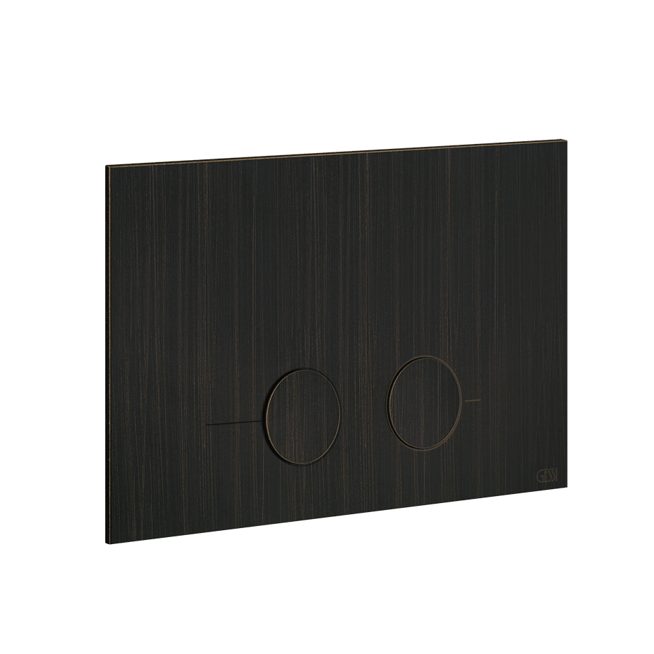 Gessi Flush Plate 54611 in Aged Bronze