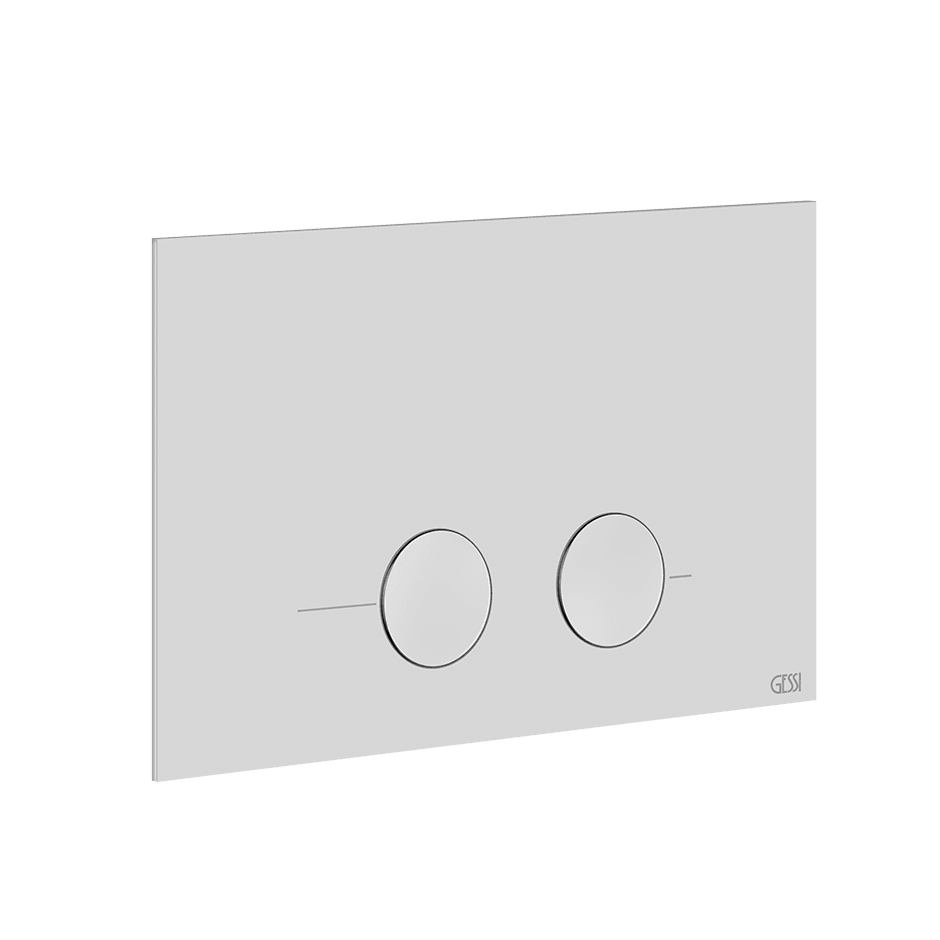 Gessi Flush Plate 54611 in Matte White