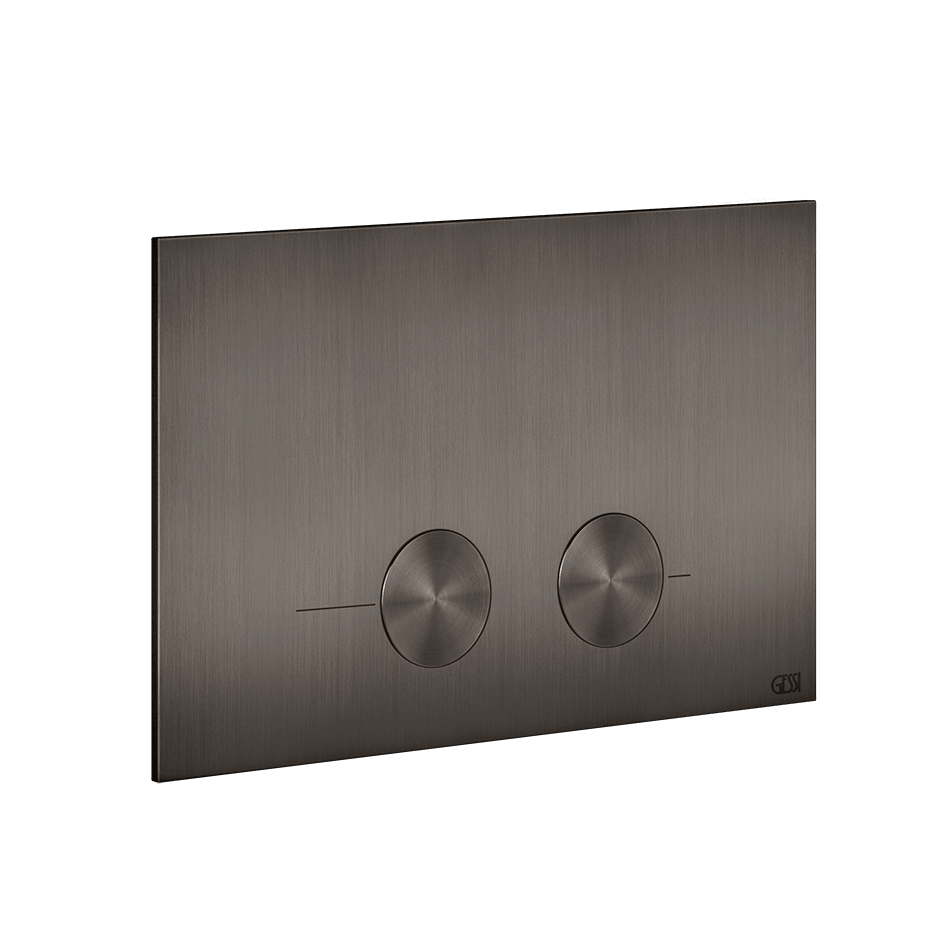 Gessi Flush Plate 54611 in Black Metal Br. Pvd