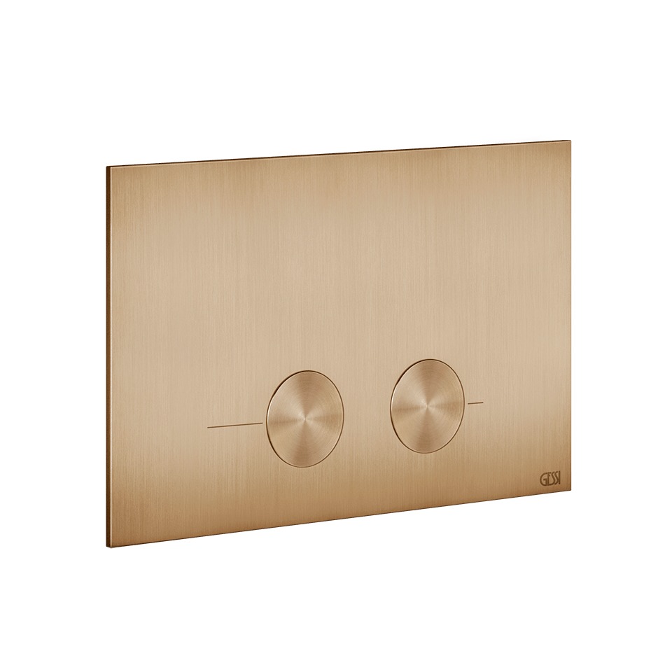 Gessi Flush Plate 54611 in Warm Bronze Br. Pvd