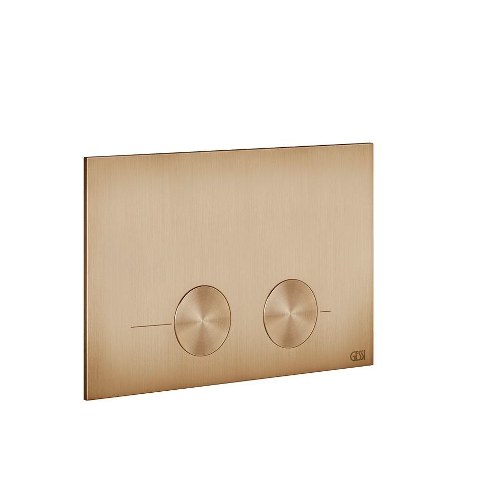 Gessi Flush Plate 54615 in Warm Bronze Br. Pvd