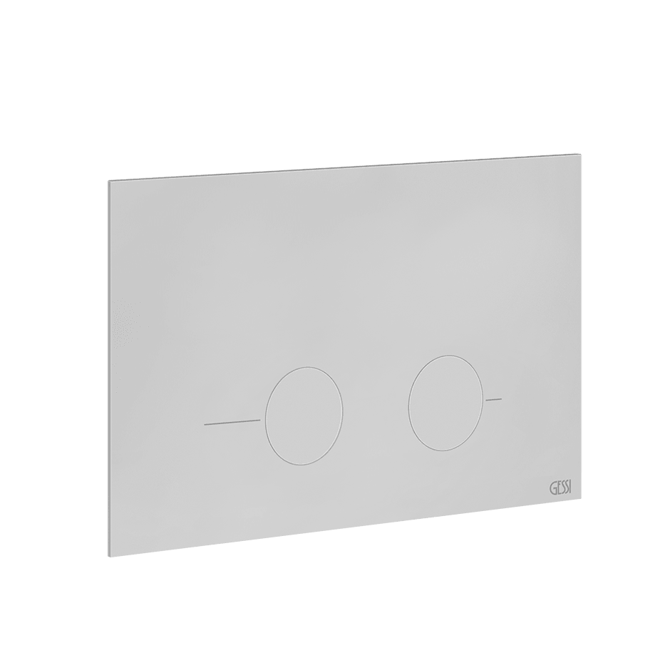 Gessi Flush Plate 54619 in Matte White